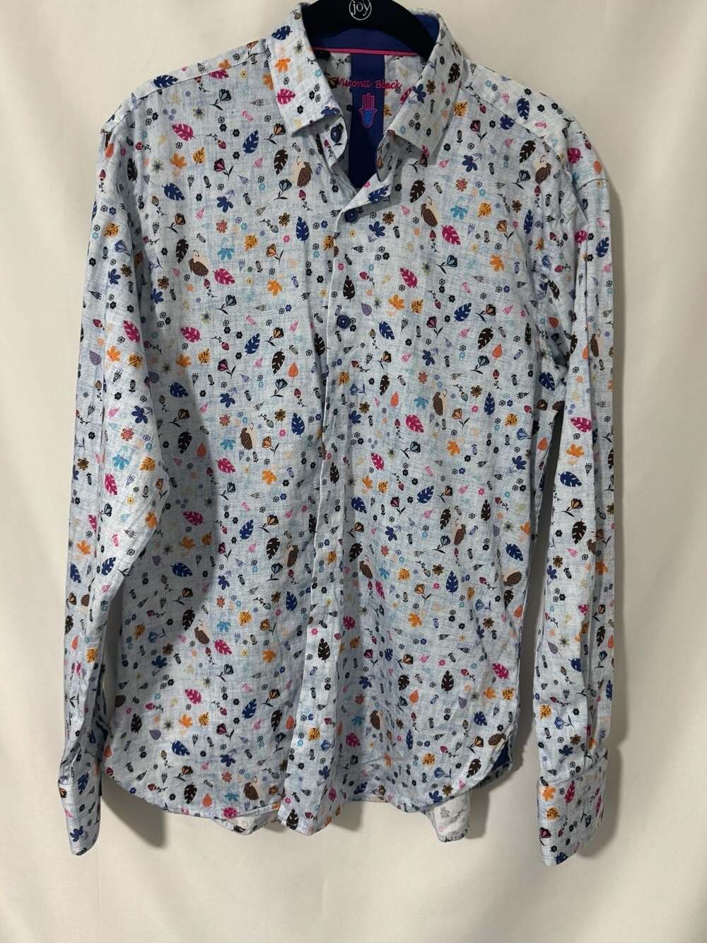 Luchiano Visconti Long Sleeve Button Up Shirt Size M Floral